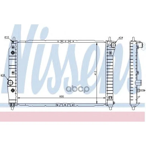 Radiator Chevrolet Aveo 1.2/1.4 A/T 05-Nissens 61637 Nissens no. 61637