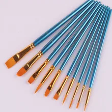 Тонкая нейлоновая кисть для рисования, миниатюрная гуашь для рисования, масляная кисть для рисования, Профессиональная ручная кисть, товары для рукоделия