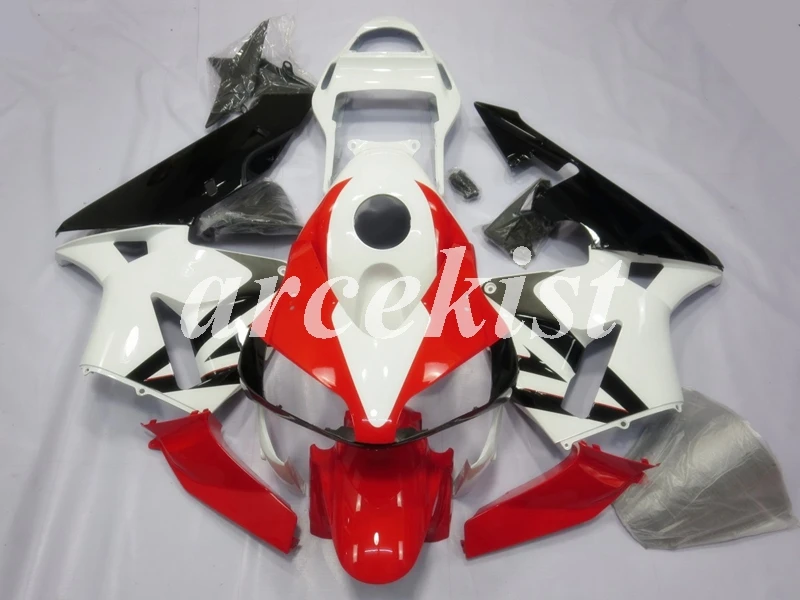 

4Gifts Injection mold New ABS Motorcycle Full Fairing Kit Fit For Honda CBR600RR 03 04 F5 2003 2004 Body set white Red