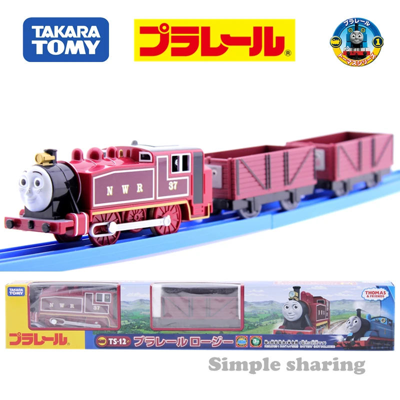 Электрический моторизованный поезд Takara Tomy Pla Rail игрушечный локомотив с