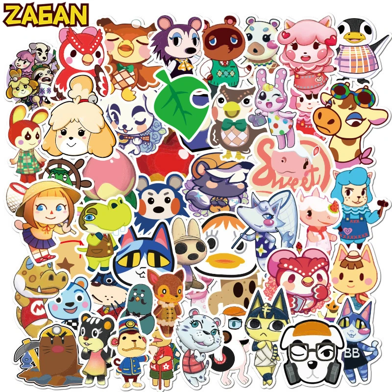 Animal Crossing stickers random selection of 5