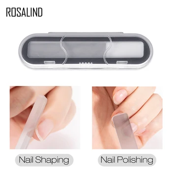 

ROSALIND Nano Nail File Sanding Buffer Block All For Manicure Professional Art Buffing Care Pedicure Repeatable Tool Nail Files