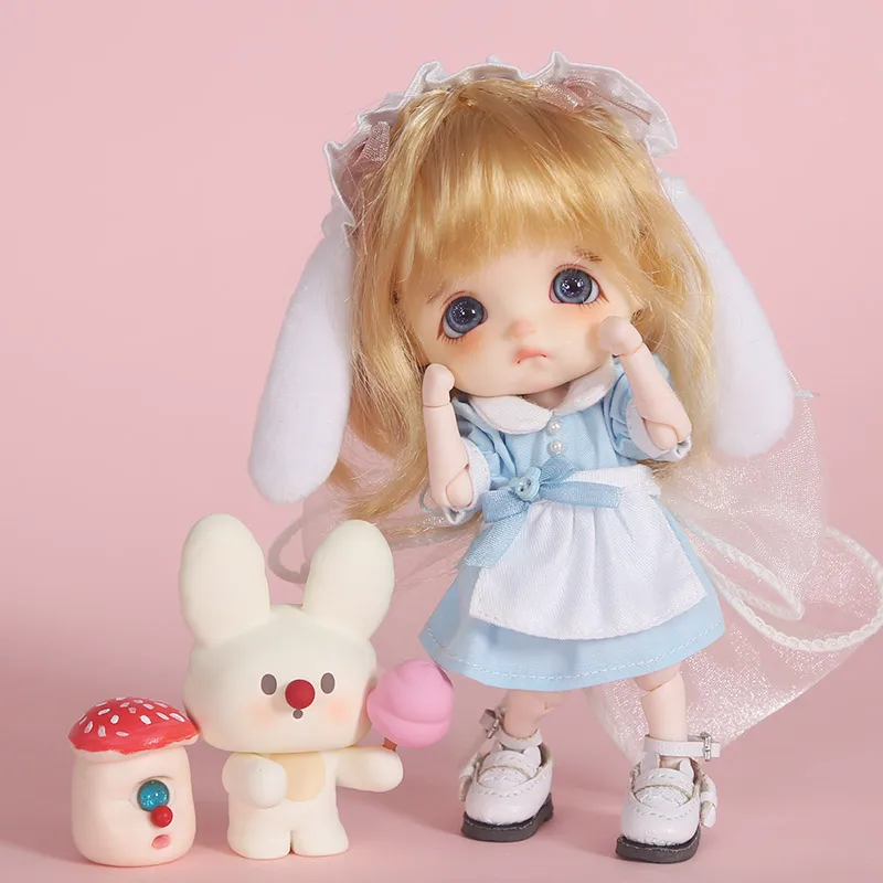 Bjd платье ob11 одежда для малышей с рисунком кролика Казачок маленькая юбка