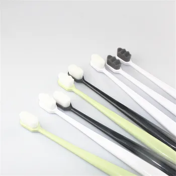 

1pcs Ultra-fine Toothbrush Soft Fiber Environmental Adults Toothbrush 3 Colors For Choice Antibacterial Family Oral Care Tools