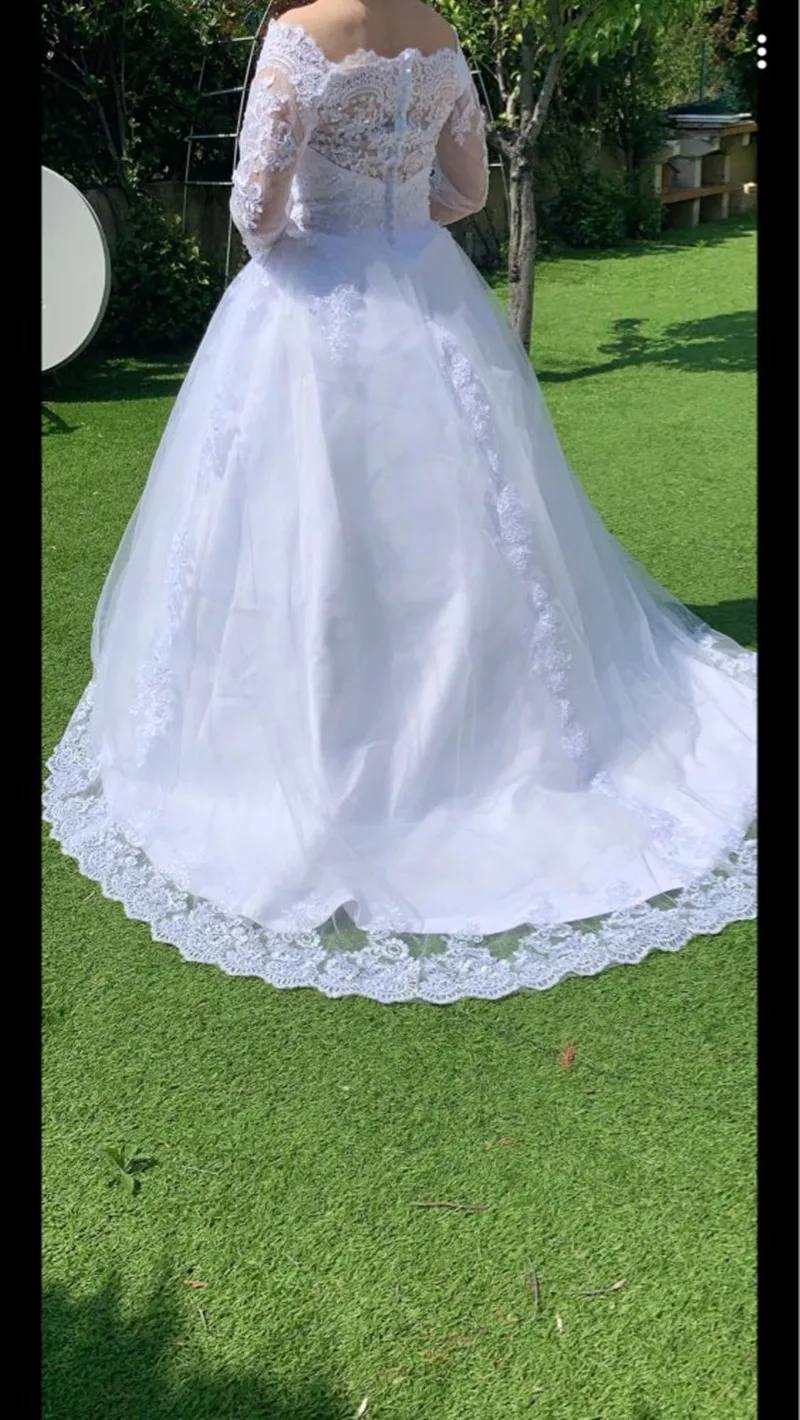 Vestido De Noiva/свадебное платье принцессы Коллекция 2021 года Платье с открытыми