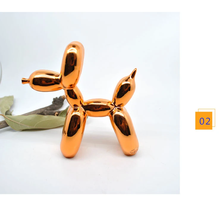 Современная Скульптура для собак Jeff Koons с воздушным шаром, домашнее украшение, художественная скульптура из смолы, Художественная Скульптура для статуи, украшение для дома