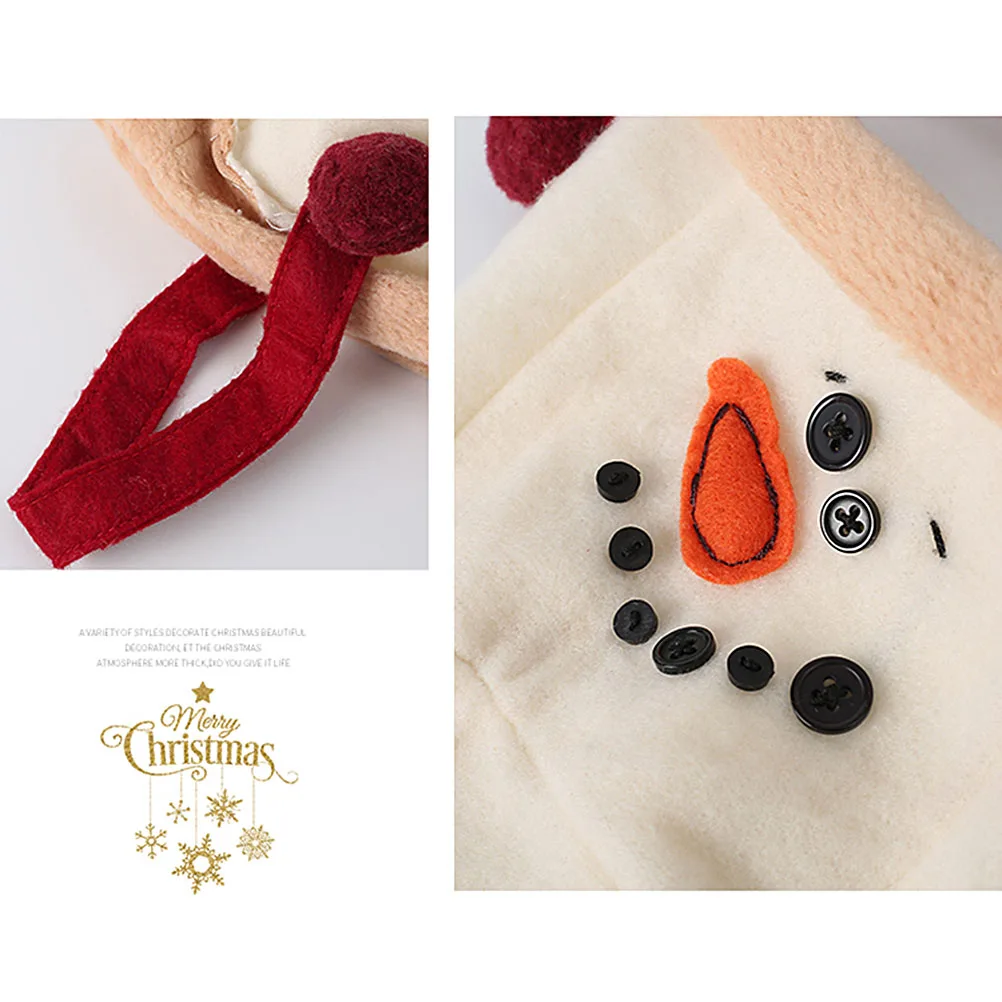Christmas Snowman Gift Candy Bag Food Biscuit Packaging Handbag Cookie Christmas Decoration Party Supplies