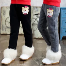 Зимние стильные штаны для девочек с вельветом, теплые детские штаны с начесом и толстым свитером, штаны для мужчин и женщин, Детские повседневные спортивные штаны