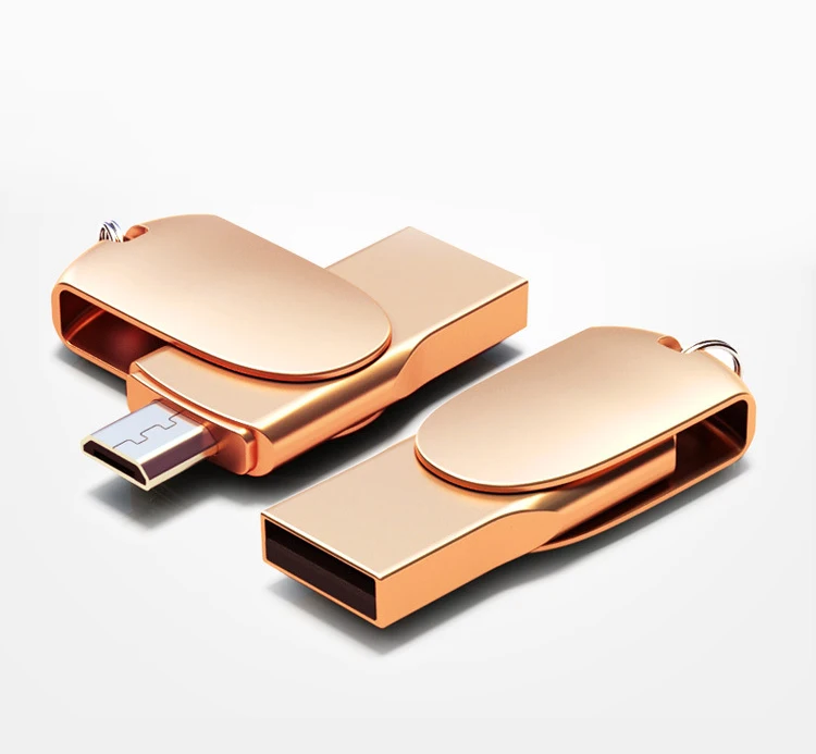 OTG USB флэш-накопитель Micro USB флешка 128 Гб 64 ГБ 32 ГБ 16 ГБ 8 ГБ Android телефон ручка накопитель 2,0 USB флешка мобильный u-диск-серебро