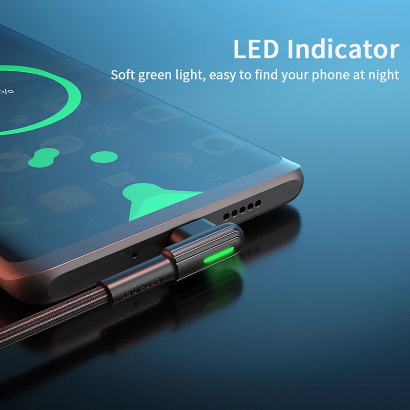 Кабель Essager usb type C для samsung Xiaomi Redmi Note 7 8 10 3A провод для быстрого заряда шнур USB-C зарядное устройство кабель usbc для мобильного телефона