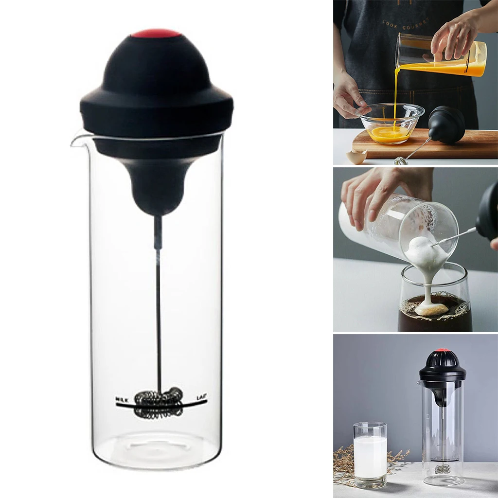 Milk Frother Cup Stainless Steel Foamer Blender Shake Mixer for Bulletproof Coffee Hot Chocolate Kitchen Gadgets | Бытовая техника