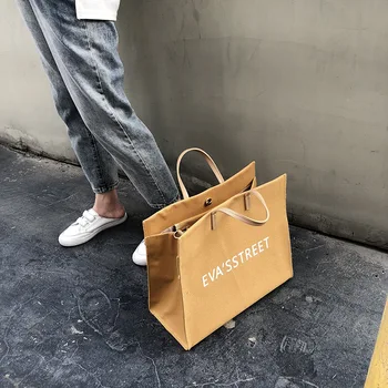 

2020 new simple and versatile big bag ins Korean canvas large capacity handbag single shoulder tote bag female bag