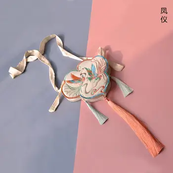 

Handmade Ncient Costume Bag for Women 202 Chinese Style Embroidery Fringe Coin Purse Small Fresh Lovely Shoulder Messenger Bag