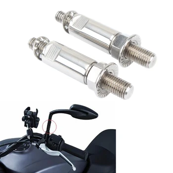 

Motorcycle Mirror Adapter Raised Rearview Mirror Risers For Victory Indian Honda Kawasaki Suzuki Yamaha ATV UTV Universal