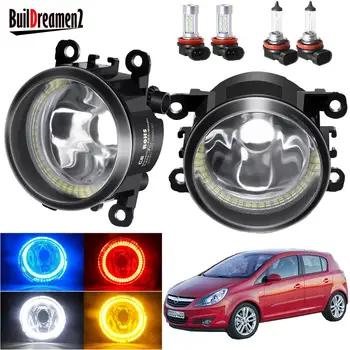 

Angel Eye Fog Light For Opel Corsa D Hatchback 2007-2015 Car Front Bumper Fog Light Assembly with Halo Ring DRL H11 20W 12V