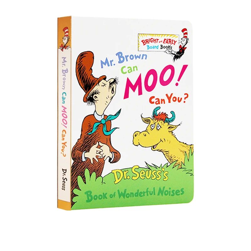 Английский Dr Seuss Mr Brown Can Moo вы можете прочитать картонную книгу детская книга для