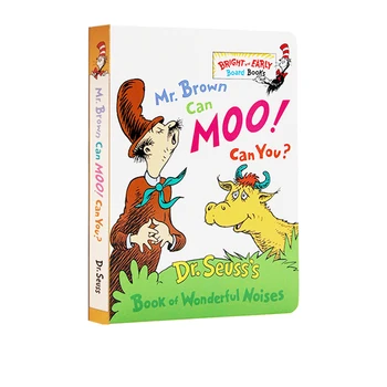 

English Dr Seuss Mr Brown Can Moo Can You Read Cardboard Book Children's Picture Book Educational Toys Montessori Classroom