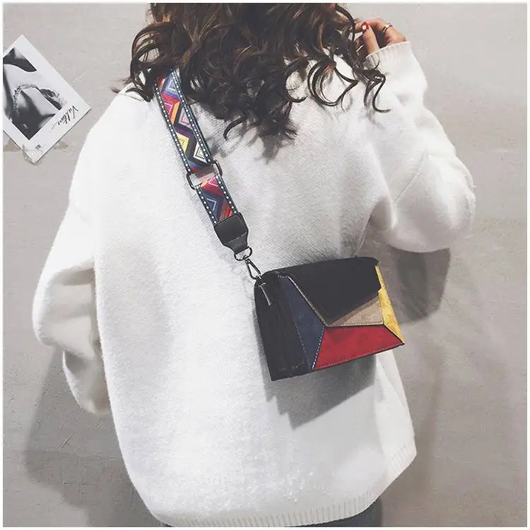 colors patchwork bag bags women's handbags (11)