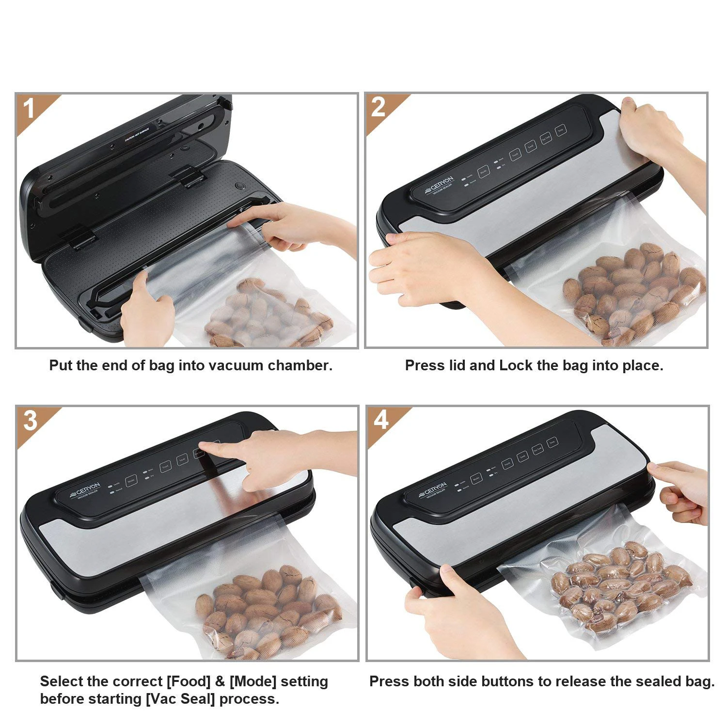 O2frepak Vacuum Sealer Bags BPA Free Sous Vide