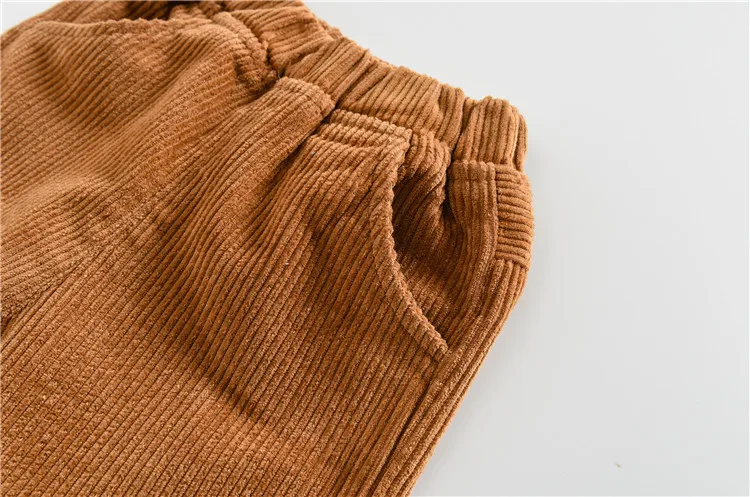[Rush] Baby Autumn New Style Corduroy Trousers Small CHILDREN'S Candy Pants Men And Women Children Casual Pants