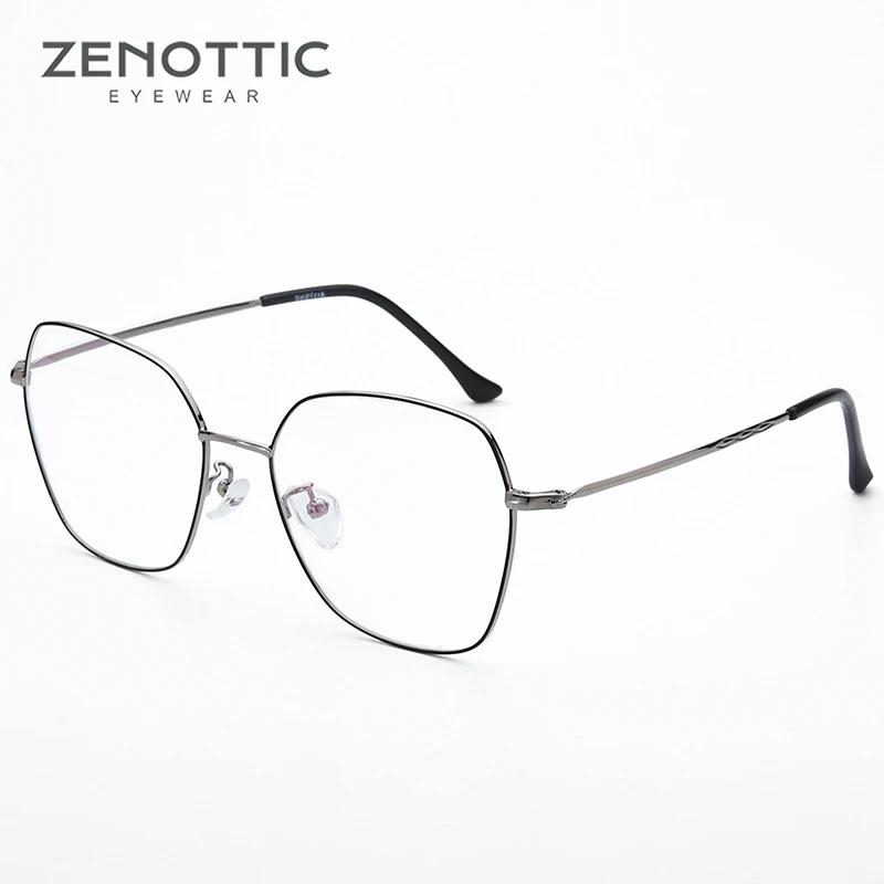 ZENOTTIC анти синий светильник компьютерные очки оправа для женщин фирменный дизайн