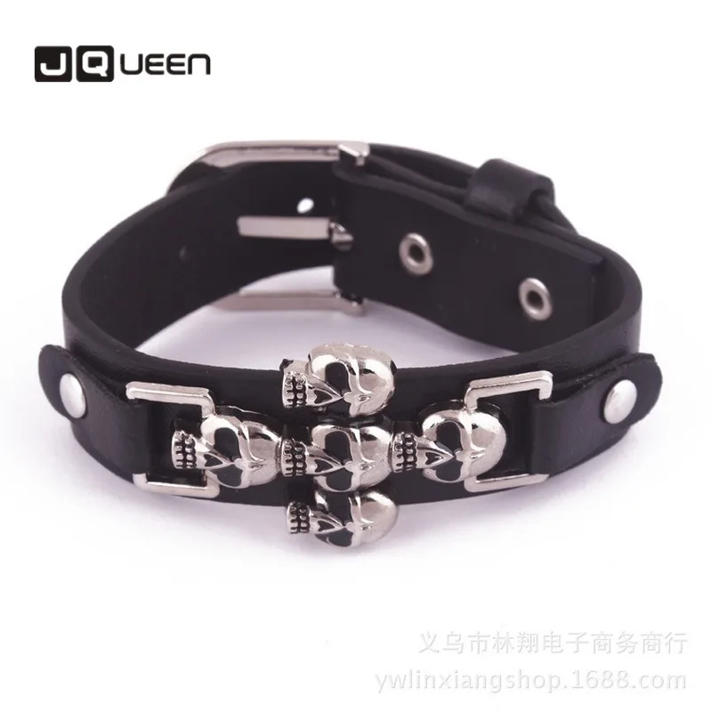 Модный, серебряный, металлический Шарм Для женщин браслет несколько мотыга в стиле панк преувеличенный кожаный браслет