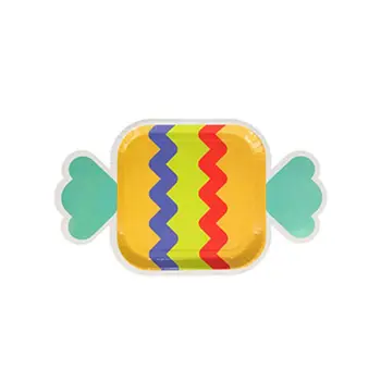 

Candy Party supplies Disposable Dinnerware Set Paper Plates, Cups-Serves 8 H4GD