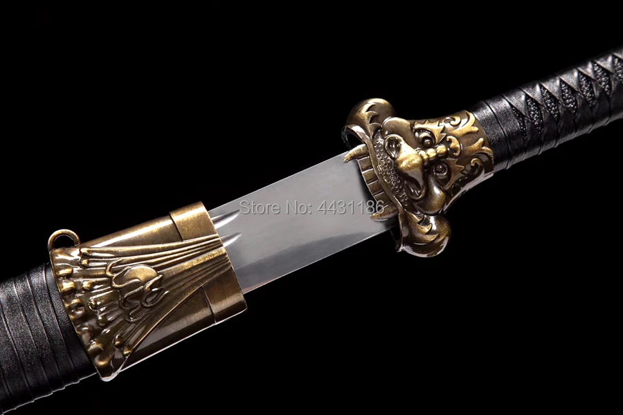 Для китайского кунг-фу Broadsword Sword WuShu Da Dao сильный высокий клинок из марганцевой стали Острый Открытый нож боевой меч