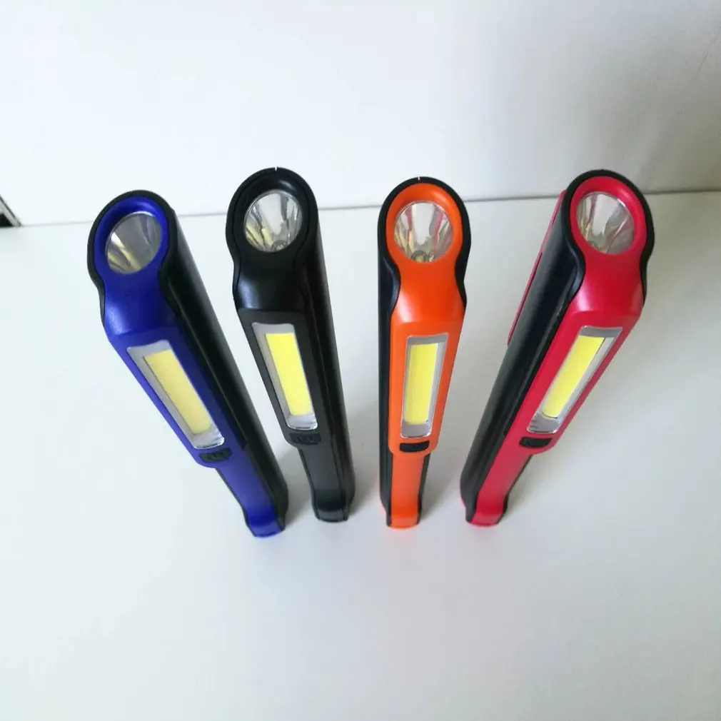 Portable Handheld COB LED Flashlight Multifunction Torch Light Magnetic Working Inspection Lamp Pocket Light USB Charging