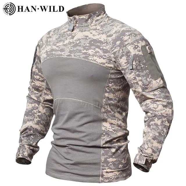 Outdoor Hiking Jacket+Shirts Soft Shell Outwear Windproof Windbreaker Military Shirt Tactical Fleece Jackets Hunting Clothes Set ACU shirt