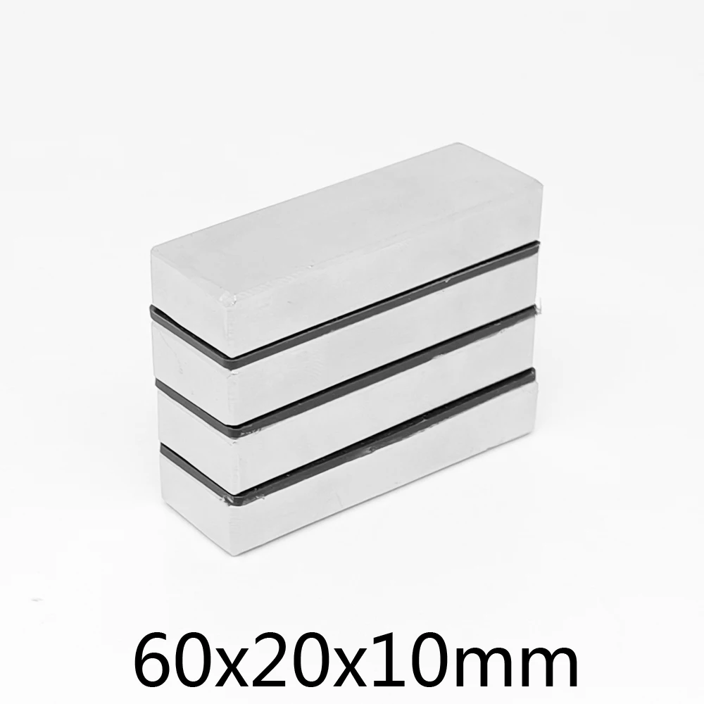 Neodymium Magnets Magnetic Blocks Magnetic Strip 60x20x10 Strong Neodymium Magnet N35 Strip Block 40x20x5mm 50*20*10 mm 50*20*5mm