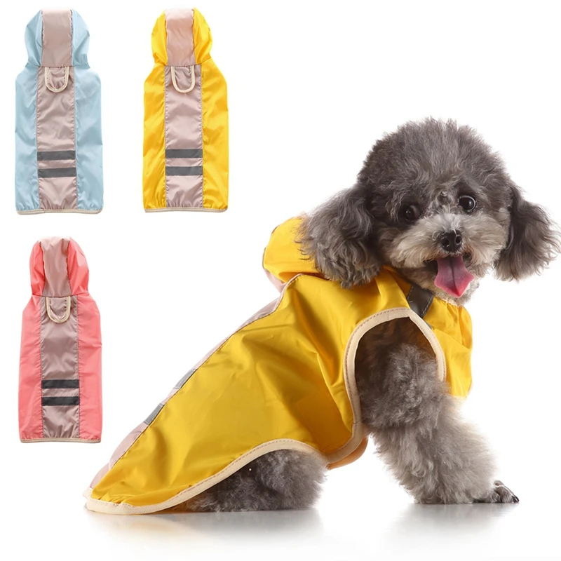 

Pet Clothes Raincoat Waterproof Coat Jacket Hooded Jacket Poncho Pet Rain Coat Dog Raincoat For Small Medium Large Dogs