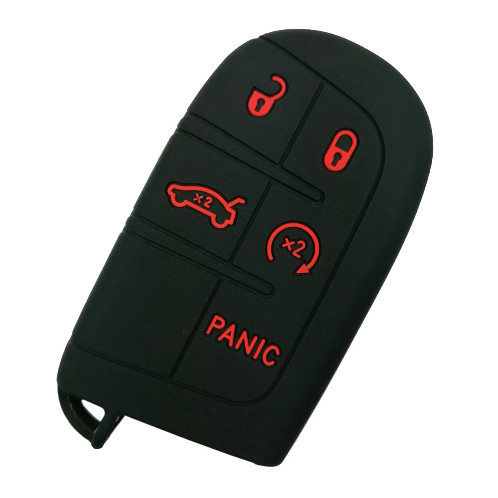 Силиконовый чехол для ключей от машины JEEP Grand Cherokee Dodge JCUV Дротика Journey Chrysler 300C Fiat 5