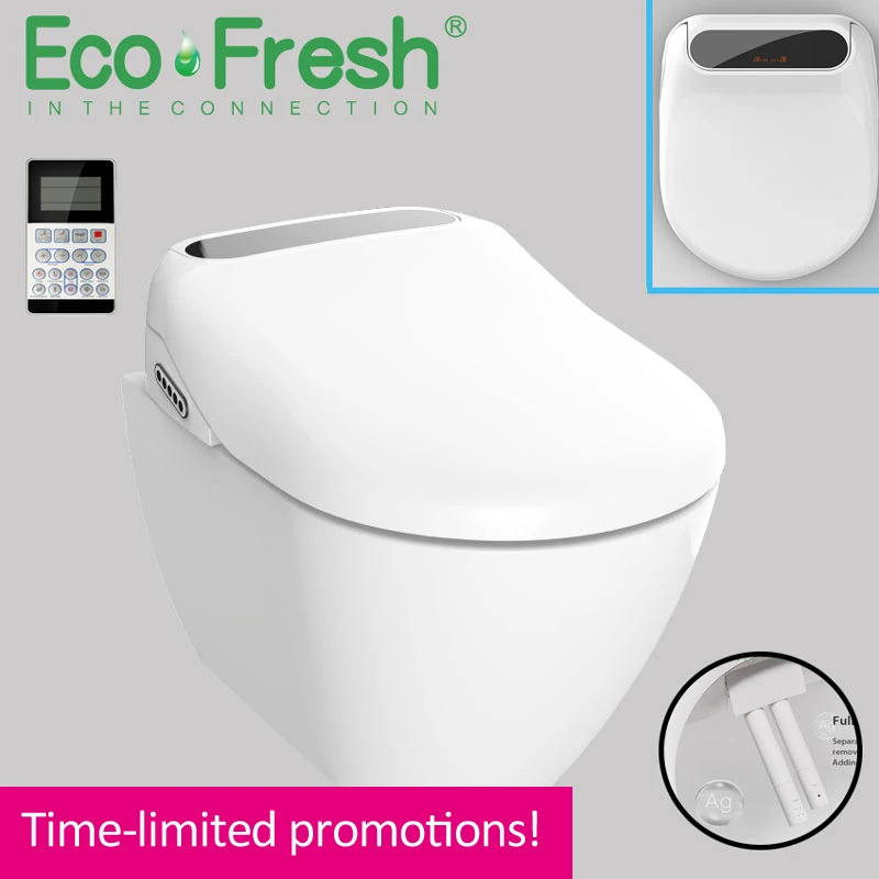Ecofresh LED wc светильник ed Smart удлиненное U сиденье для унитаза электрическое биде