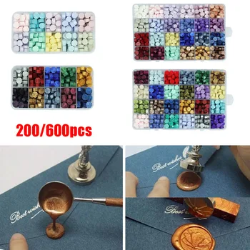 

Wax Bead 200 Macarons Lacquer Box Of 10 Colors Wax Grains Particles Mixed Color Octagonal Lacquer Wax Seal Making DIY Tools
