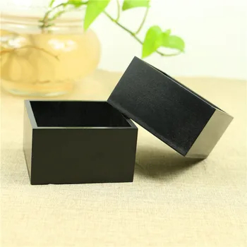 

Black Wood Garden Plant Pot Decorative Vintage Succulent Wooden Boxes Rectangular Table Flower Pot Wholesale
