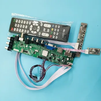 

Kit For LTN173KT03 DVB-T DVB-T2 WLED 40pin remote Signal controller board digital VGA AV LED 1600X900 TV LVDS USB HDMI 17.3"