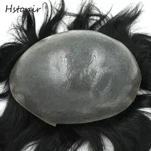 Hstonir, чистые, поли, мужские волосы, парик, индийские, Реми волосы, класс, парик, волосы, заменить, для мужчин, т система, H080