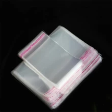 

100pcs Transparent Plastic Bags Sealing Transparent Bags Jewelry Candy Packing Pouches Gift Cookie Packaging Self Adhesive Bags