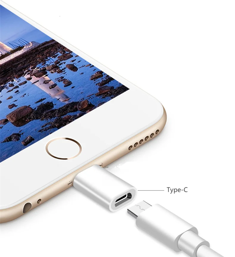 Usb type C для освещения 8-контактный кабель для зарядки с адаптером для IPhone X XR XS Max 8 7 6 6S Plus type-c для Ios сплиттер конвертер
