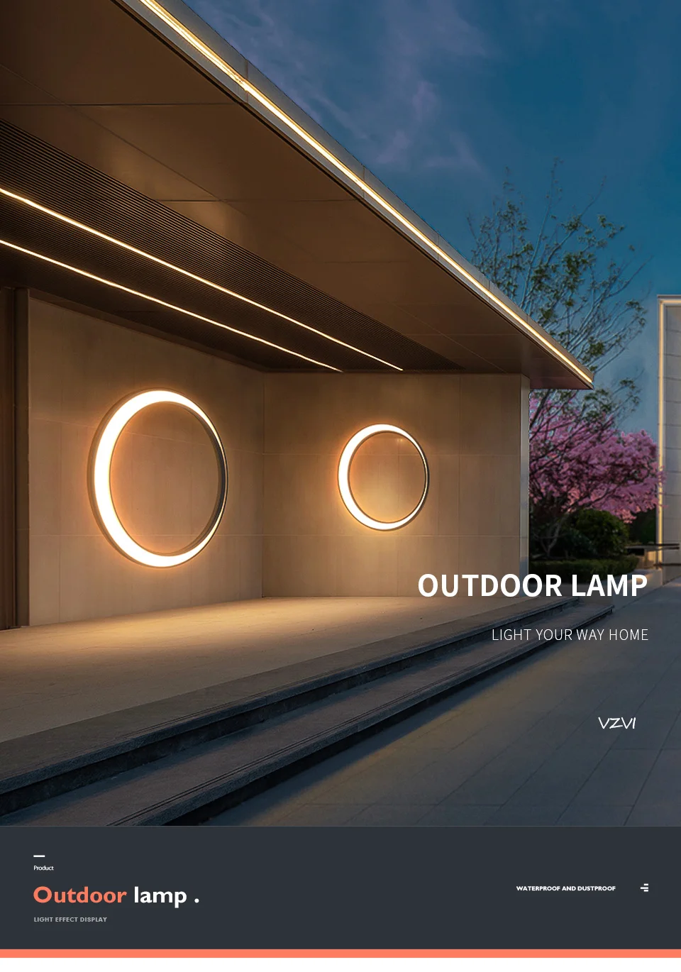 MOON OUTDOOR WALL LAMP -LODAMER