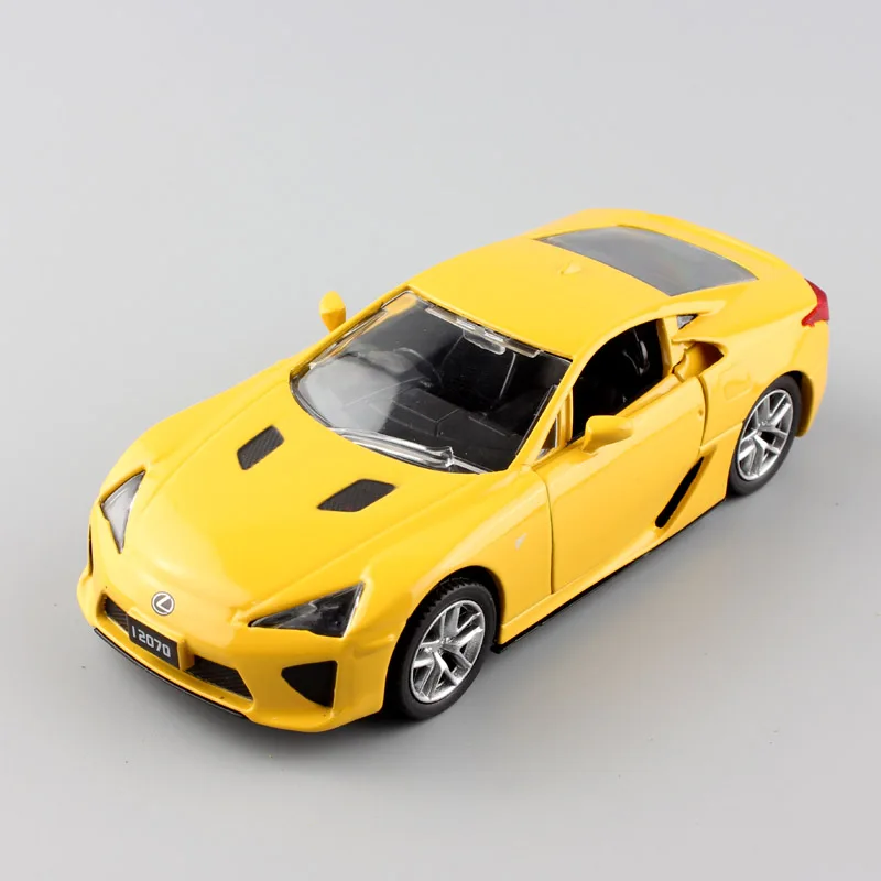 1/36 весы Малый automax Toyota lexus LFA спортивный автомобиль литые автомобили миниатюрный металлический оттягивающаяся назад модель игрушки Дети Мальчики Подарки