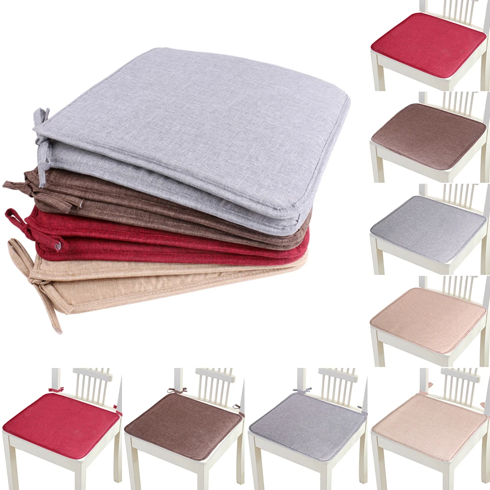 

Chair Pad Cushion Natural for Home Office Dinning Chair Solid Color Indoor Outdoor Seat Chair Pad Chair Pad Cushion Natural