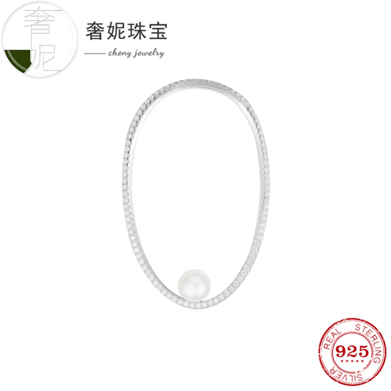 Cheny fit s925 серебряные серьги, роскошный дизайн, трендовые прогрессивные серьги, специальное модное ювелирное изделие для женщин, винтажный подарок - Окраска металла: Светло-желтый, золотистый цвет