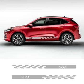 

2 PCS Car Vinyl Side Stripes Stickers Auto Graphics Decals For Ford Kuga