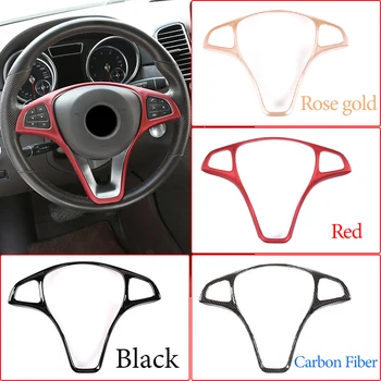 

For Mercedes Benz A B C E GLA CLA GLC GLS GLE Class W176 W246 W205 W213 W117 C117 X156 X253 W447 Car Steering Wheel Frame Trim