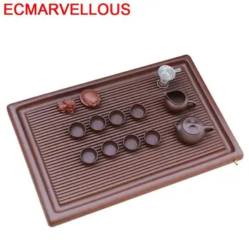 

Dienblad Set High Bandeja Para Servir Serving Plateau De Service Board Ceremony Gongfu Chinese Kung Fu Holder Tea Tray