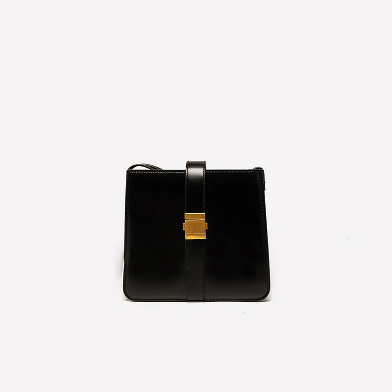Английский стиль, высокое качество, классические ретро Роскошные Дизайнерские Сумки из искусственной кожи с пряжкой, одноцветные сумочки, сумки через плечо - Цвет: black