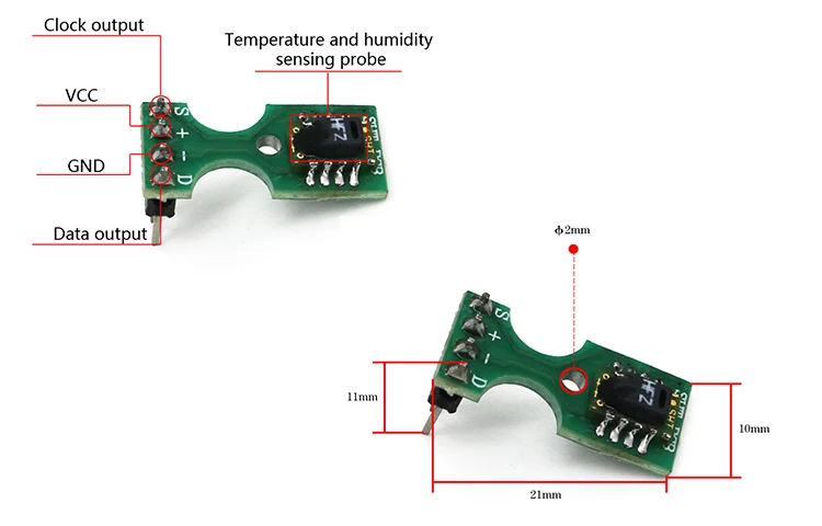LOGOELE Digital output moisture module sht11 humidity temperature sensor SHT11