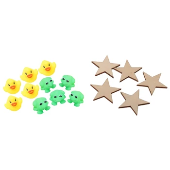 

25Pcs/Set Wooden Stars Shape Craft Hanging Tag, Star Wedding Favors . Bridal Shower Favor Tags . Star with Hole Gift Tags & 1 Se